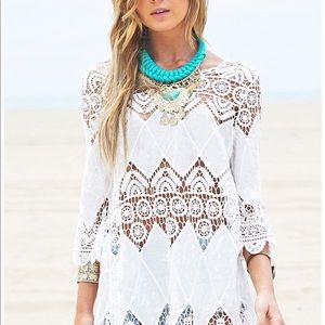 Crochet bikini cover up